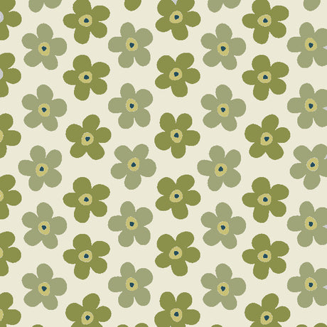 Small Big Flower Moss - Lola voksduk med nydelige blomster, mønster 2