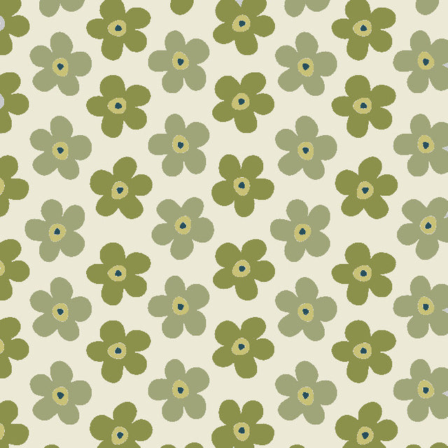 Small Big Flower Moss - Lola voksduk med nydelige blomster, mønster 2