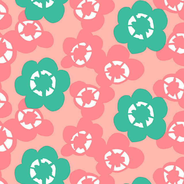 Lola voksduk, Big Meadow Flamingo, 140 cm bred