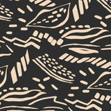 Dakarai Onyx – Lola svart voksduk med etnisk mønster