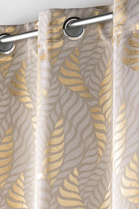 Lyra Taupe – Mørkleggingsgardin 140 x 260 cm nærbilde