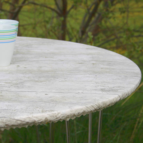 Madeira Blanco - Rund voksduk med strikk