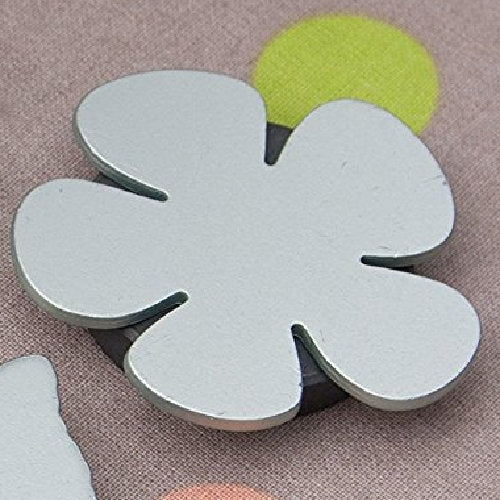 Magnetiske dukvekter sølvblomst – sett med 4 stk