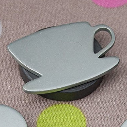 Magnetiske dukvekter sølvkopp – sett med 4 stk