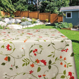 Manet, akrylduk med ville blomster, 140 cm bred