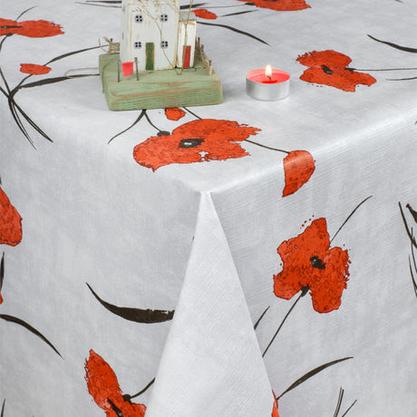 Manga-Valmuer, voksduk med lett preget overflate