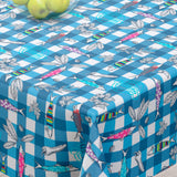 Maquereaux blå - Akrylduk med fargerike fisk - 155 cm bred