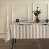 Marché Striber Grå – Hjørne av akrylduk i linlook