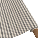 Marché Striber Grå – Rund akrylduk med striper og antiskli