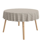 Miljøbilde med rund akrylduk – Marché Striber Grå