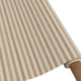 Marché Striber Sand – Akrylduk i linlook med striper og antiskli