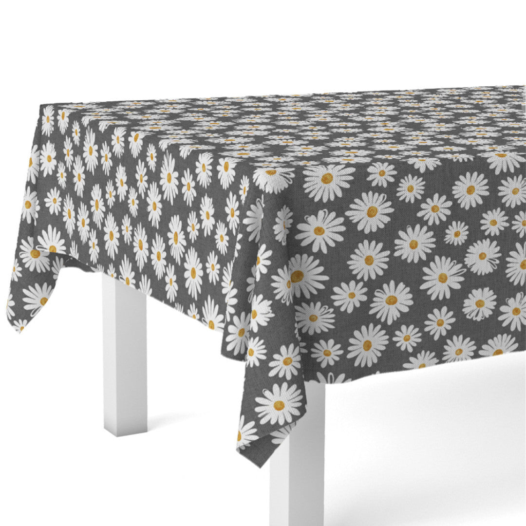 Margarita Antrasitt – Akrylduk med prestekrager, hjørnebilde