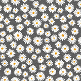 Margarita Antrasitt – Akrylduk med prestekrager og grå bunn