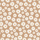 Margarita Natur – Akrylduk med prestekrager og naturfarget bunn