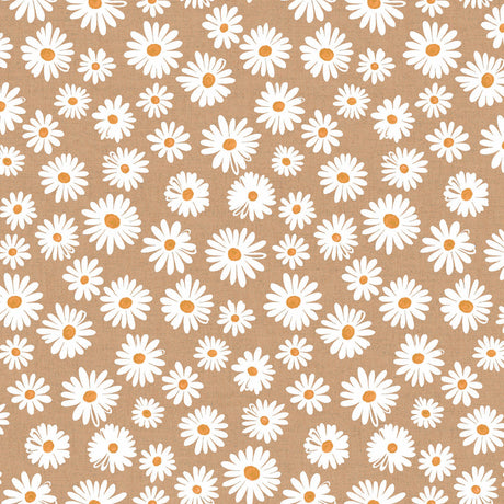 Margarita Natur – Akrylduk med prestekrager og naturfarget bunn