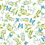 Mariposas Azul – Vakker akrylduk med blå sommerfugler