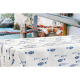 Marlin Wave – voksduk med fiskemotiv i blått, miljø