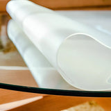 Sterk matt voksduk - Beskyttende plastfilm for glass og høyglanspolerte bord - 2,0 mm / 100 cm