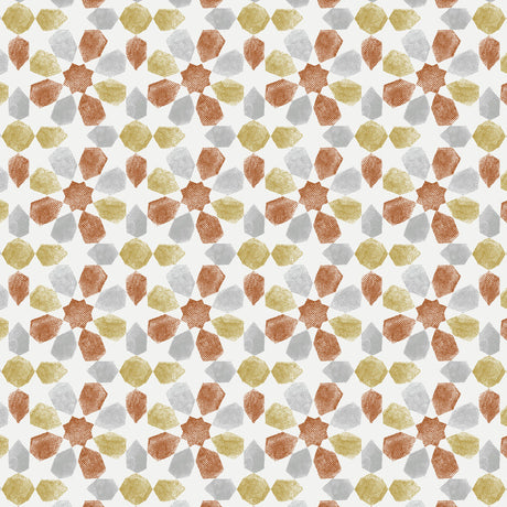 Mavro – Voksduk med dempet geometrisk mønster