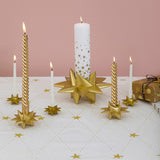 Medusa Stardust Gold akrylduk med antiskli, 140 cm bred