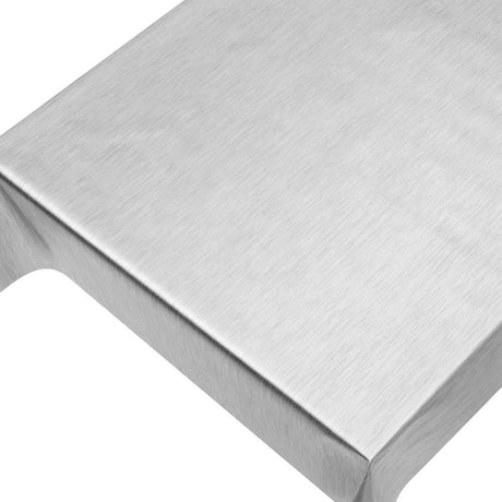 Julevoksduk - Ensfarget voksduk i metallic sølv