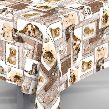 Migliori Amici – Akrylduk med valper og kattunger