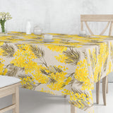 Mimosa – Akrylduk med vakre storblomstrende gule akasieblomster