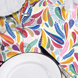 Minima Multico – Voksduk med fargerikt retroblad-mønster