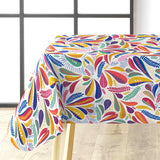 Minima Multico – Voksduk med fargerikt retroblad-mønster