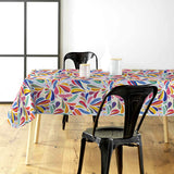 Minima Multico – Voksduk med fargerikt retroblad-mønster