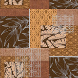 Mønstermiks – voksduk i naturlige brune og varme farger