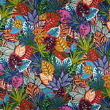 Lokoli Multicolor - Akrylduk med vakre flerfargede blader 155 cm bred