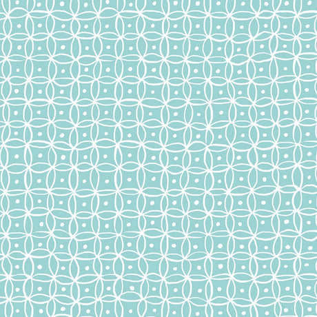 Namika Aqua, voksduk med vakkert enkelt grafisk mønster