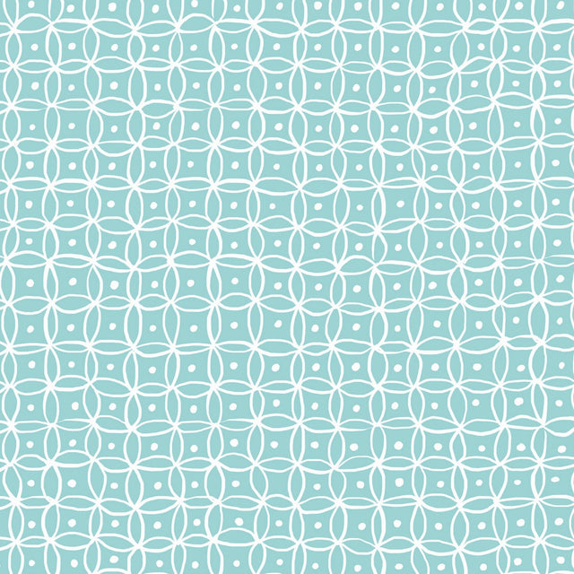 Namika Aqua, voksduk med vakkert enkelt grafisk mønster