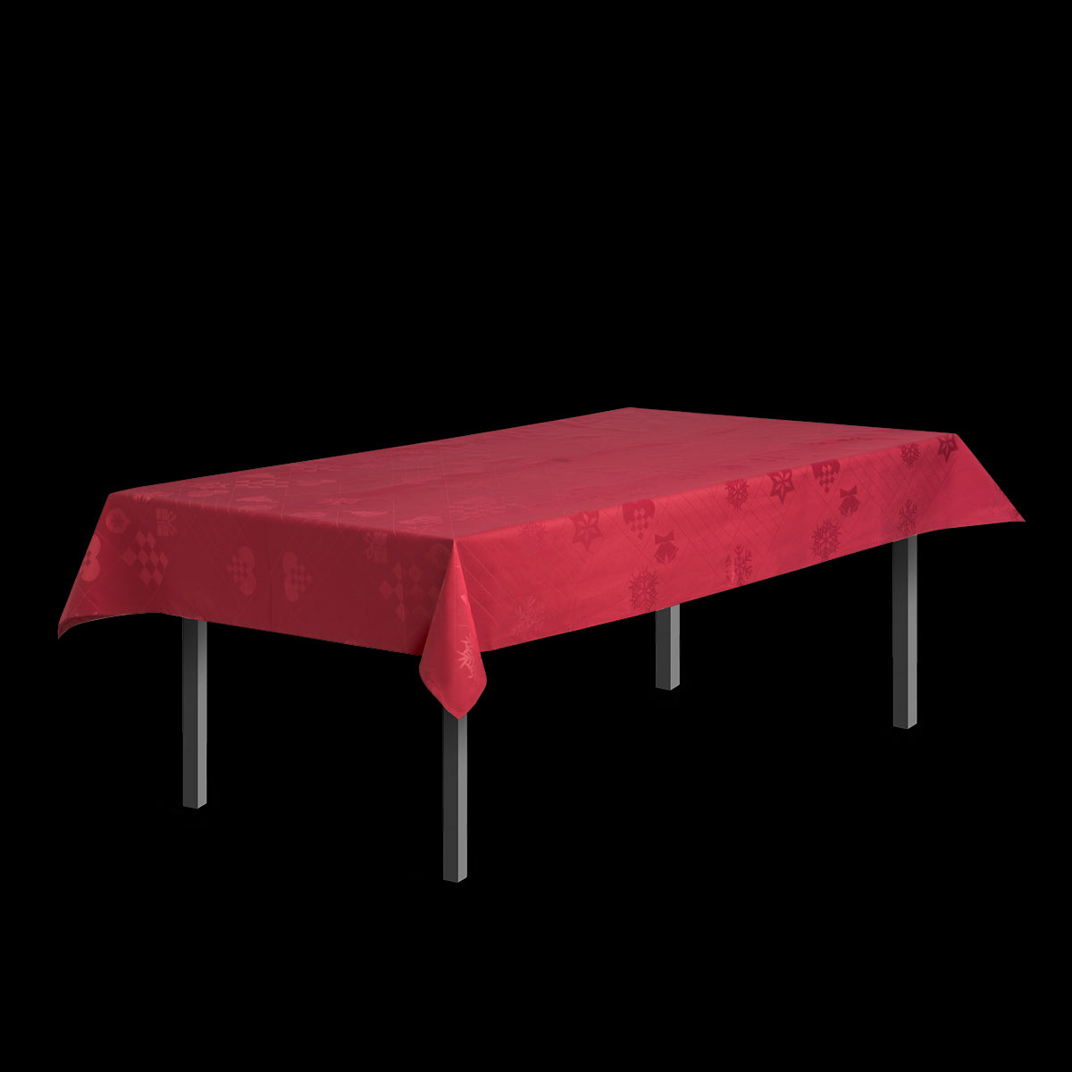 Rosendahl - Juna Juleduk Natale, flott damaskduk i rød - 150 cm x 220 cm