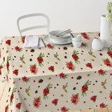 Naza – Juleakrylduk med små vakre røde julestjerner