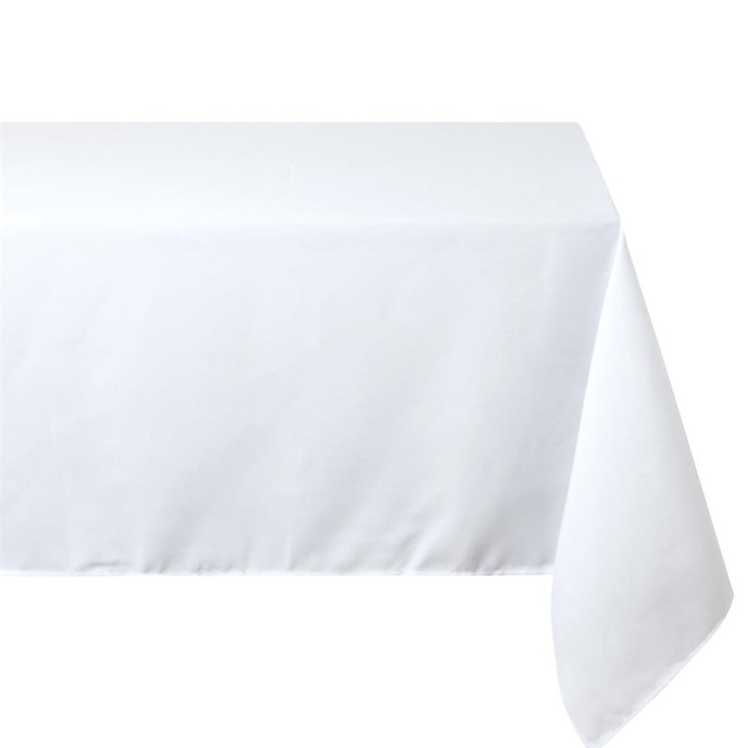 Nelson, ensfarget rektangulær duk med flekkavvisende behandling 145 x 200 cm - Hvit, modellbilde