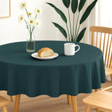 Nelson, ensfarget rund bordduk Ø 180, Koboltblå