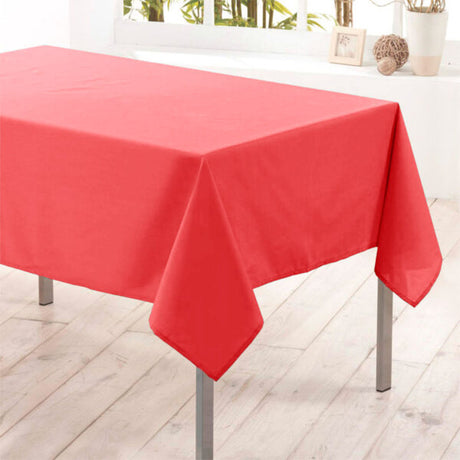Nelson, ensfarget rektangulær duk med flekkavvisende behandling 145 x 300 cm - Korall