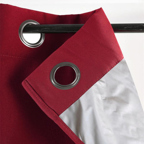 Nelson Rød – Isolerende gardin 135 x 240 cm, hjørne