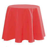 Nelson, ensfarget rund bordduk Ø 180, Korall