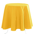 Nelson, ensfarget rund bordduk Ø 180, Gul