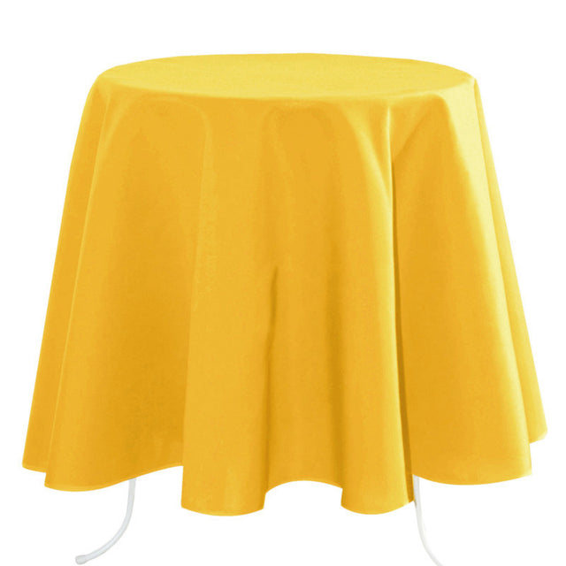 Nelson, ensfarget rund bordduk Ø 180, Gul