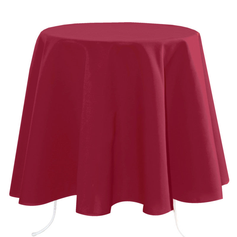 Nelson, ensfarget rund bordduk Ø 180, Bringebær