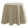 Nelson, ensfarget rund bordduk Ø 180, Mastic