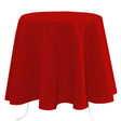 Nelson, ensfarget rund bordduk Ø 180, Rød
