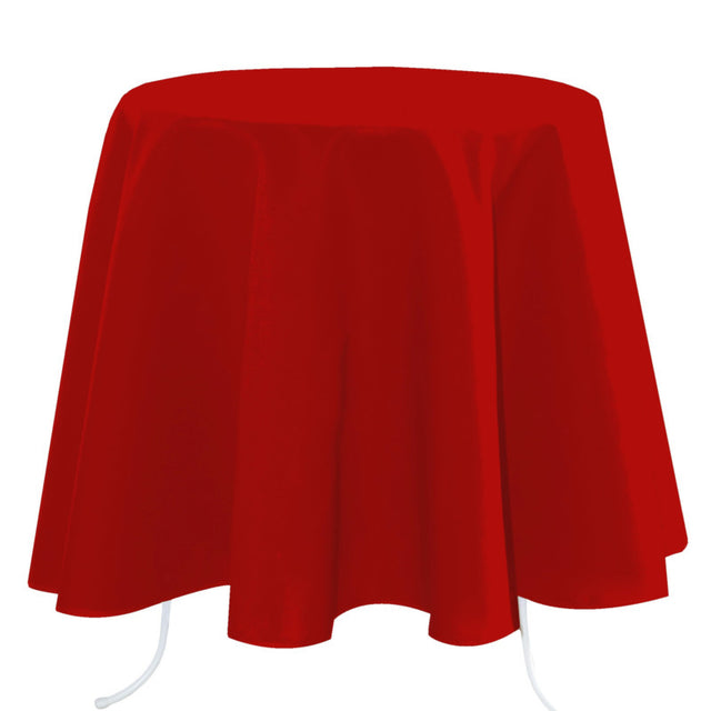 Nelson, ensfarget rund bordduk Ø 180, Rød