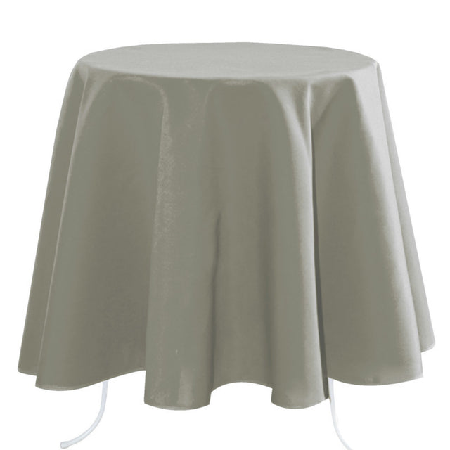 Nelson, ensfarget rund bordduk Ø 180, Grå