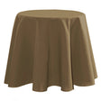 Nelson, ensfarget rund bordduk Ø 180, Taupe