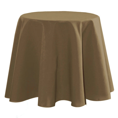 Nelson, ensfarget rund bordduk Ø 180, Taupe